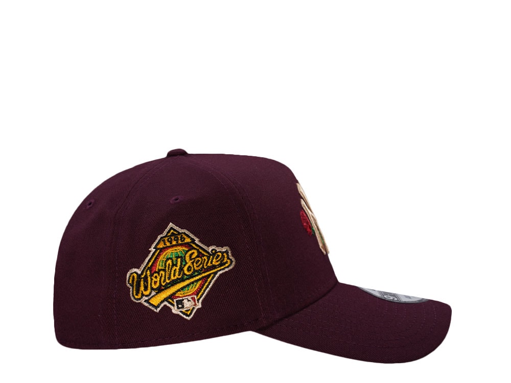 New Era New York Yankees World Series 1996 Rose Maroon Throwback Edition 9Forty A Frame Snapback Cap