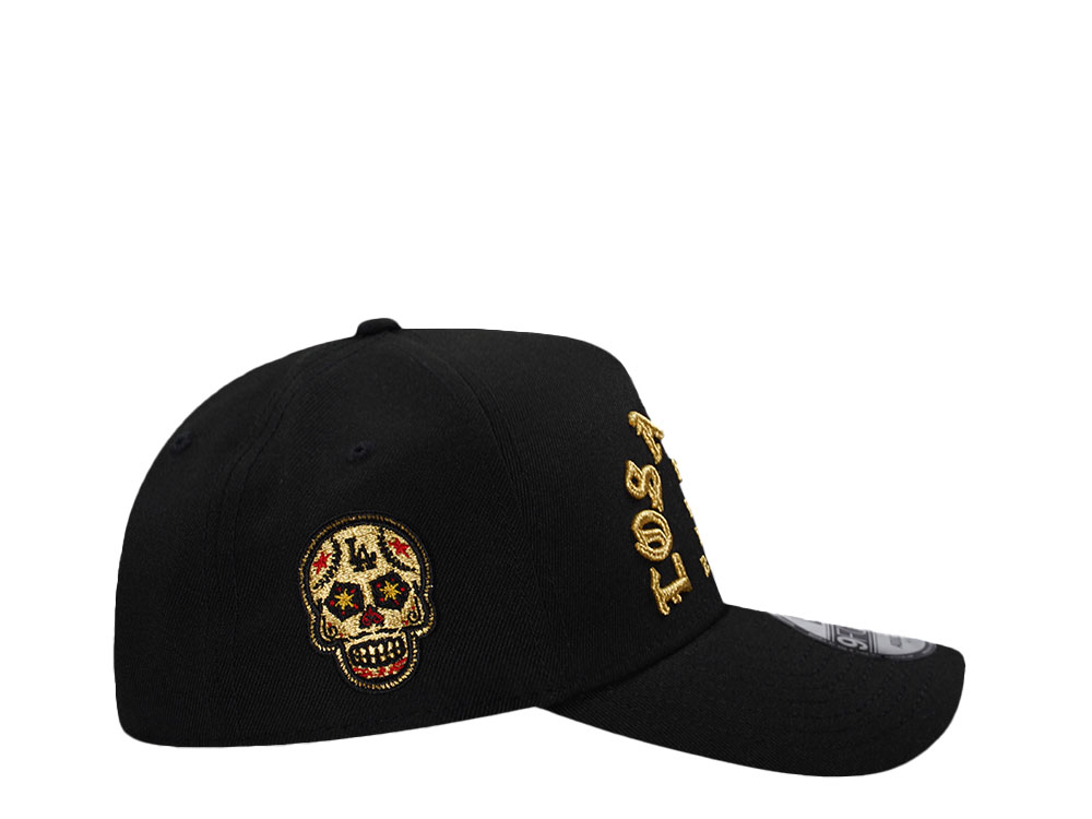 New Era Los Angeles Dodgers Black Gold Skull Edition 9Forty A Frame Snapback Cap