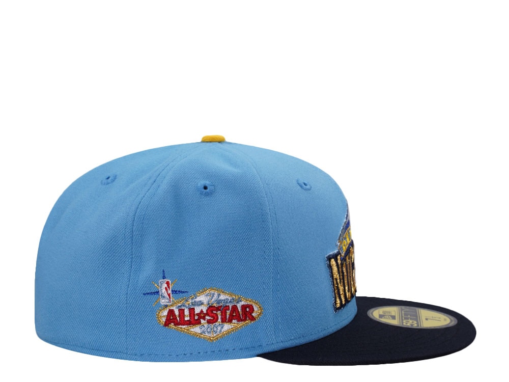 New Era Denver Nuggets All Star Game 2007 Blue Two Tone Edition 59Fifty Fitted Cap