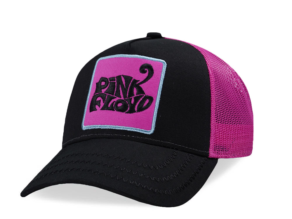 Amplified Pink Floyd Black Pink Trucker Snapback Cap