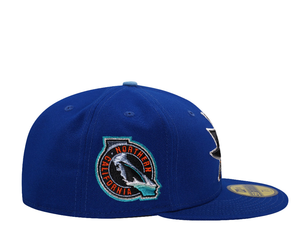 New Era San Jose Sharks Northern California Royal Blue Prime Edition 59Fifty Fitted Cap