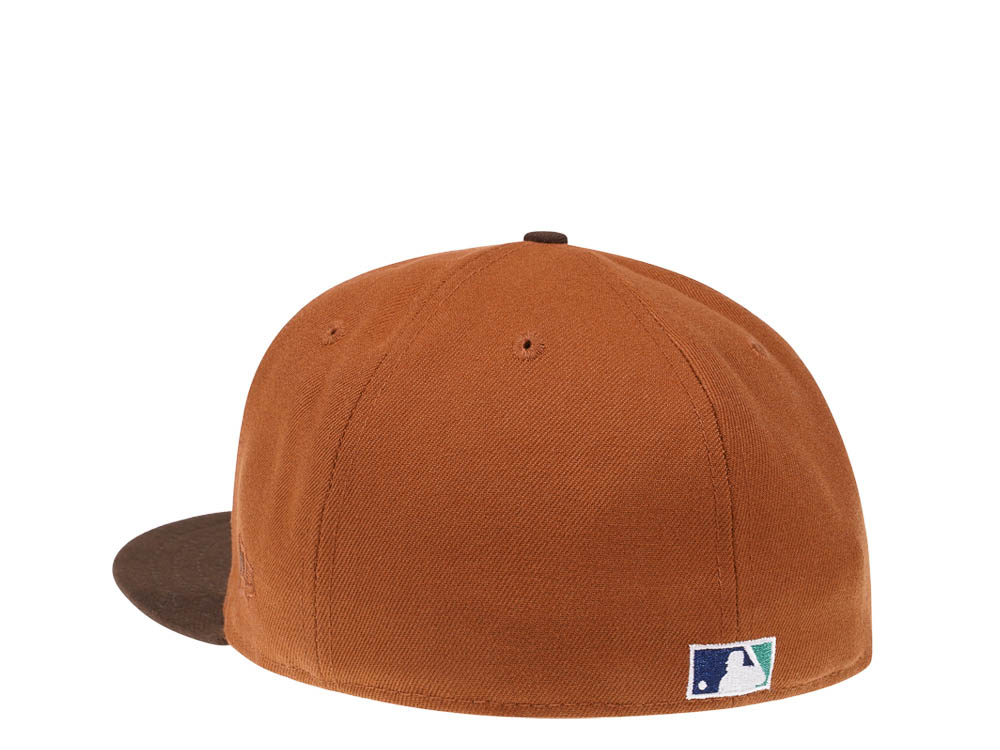 New Era Milwaukee Brewers 25th Anniversary Bourbon and Suede Edition 59Fifty Fitted Cap