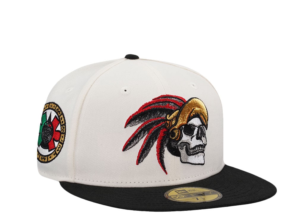 New Era Mexico Aztec Skull Warrior Chrome Two Tone Edition 59Fifty Fitted Cap
