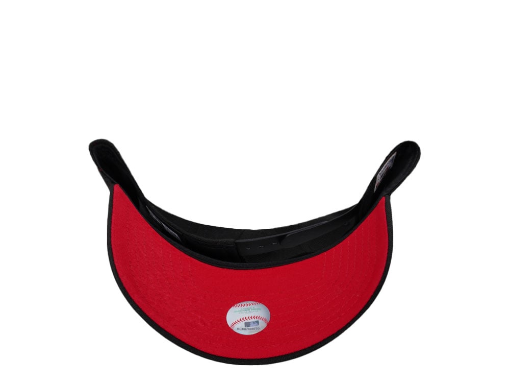 New Era Anaheim Angels 40th Anniversary Black and Red 9Forty A Frame Snapback Cap