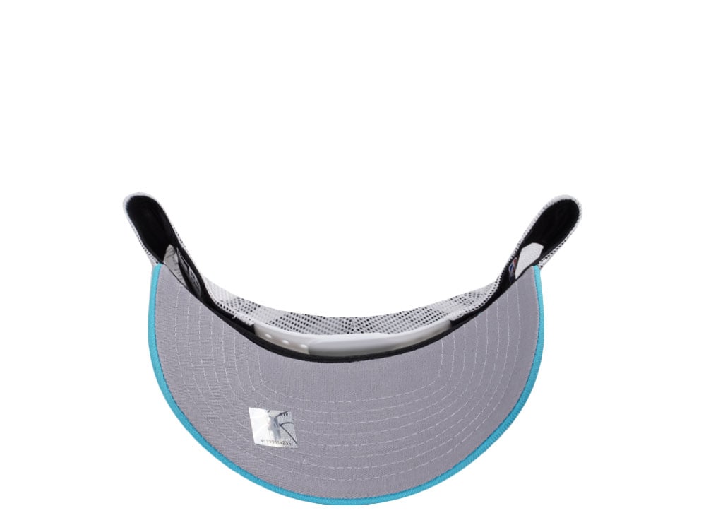New Era Miami Heat Teal Summer Trucker Edition 9Forty A Frame Snapback Cap