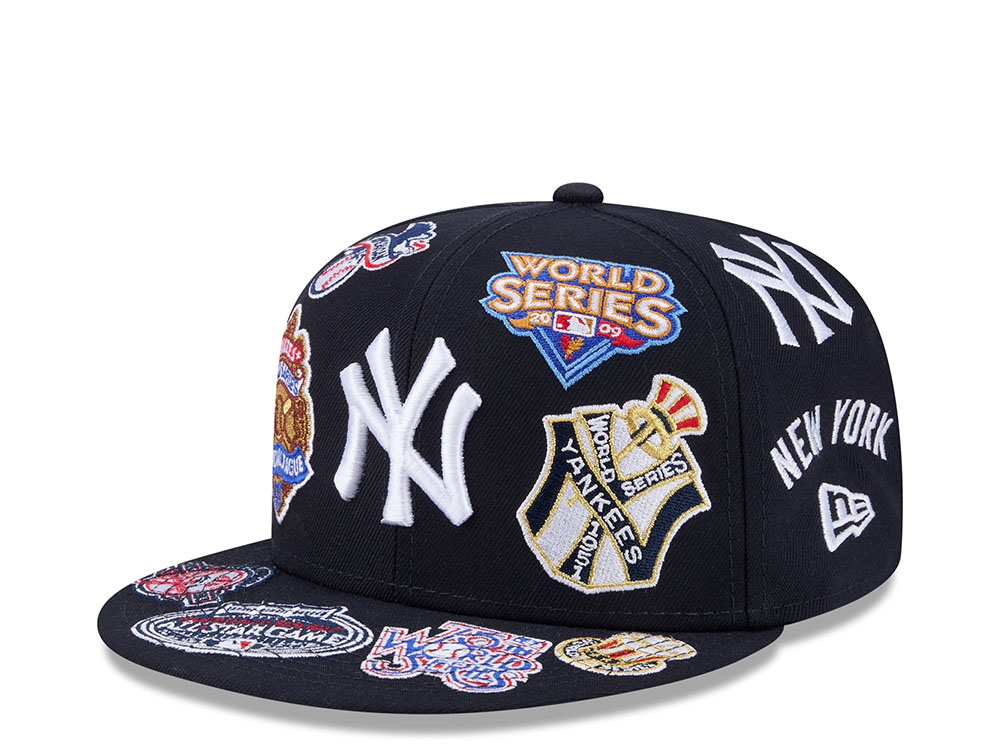 New Era New York Yankees All Over Navy Edition 59Fifty Fitted Cap