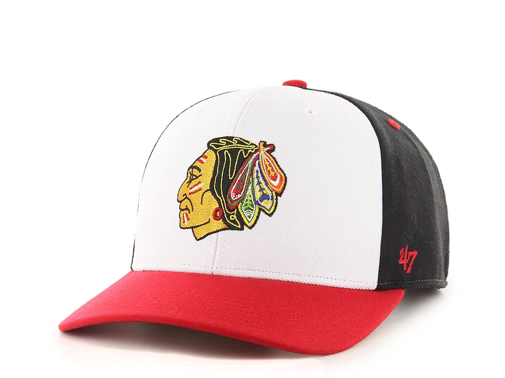 47brand Chicago Blackhawks Vintage Black Replica Snapback Cap
