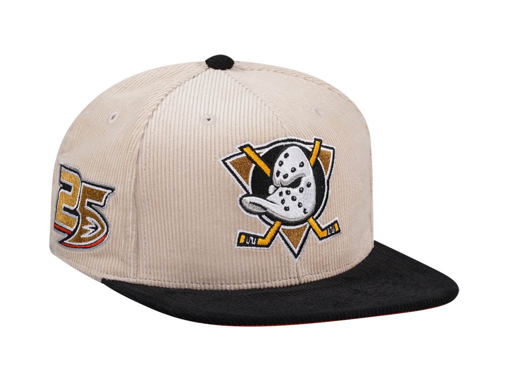 Mitchell & Ness Anaheim Ducks 25th Anniversary Two Tone Cord Edition Dynasty Fitted Cap