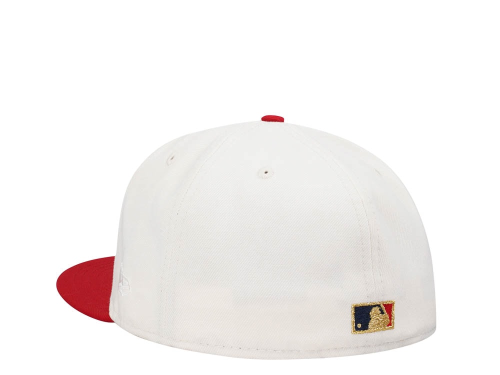 New Era Cleveland Indians 100 Seasons Amercian League Chrome Throwback Two Tone Edition 59Fifty Fitted Cap