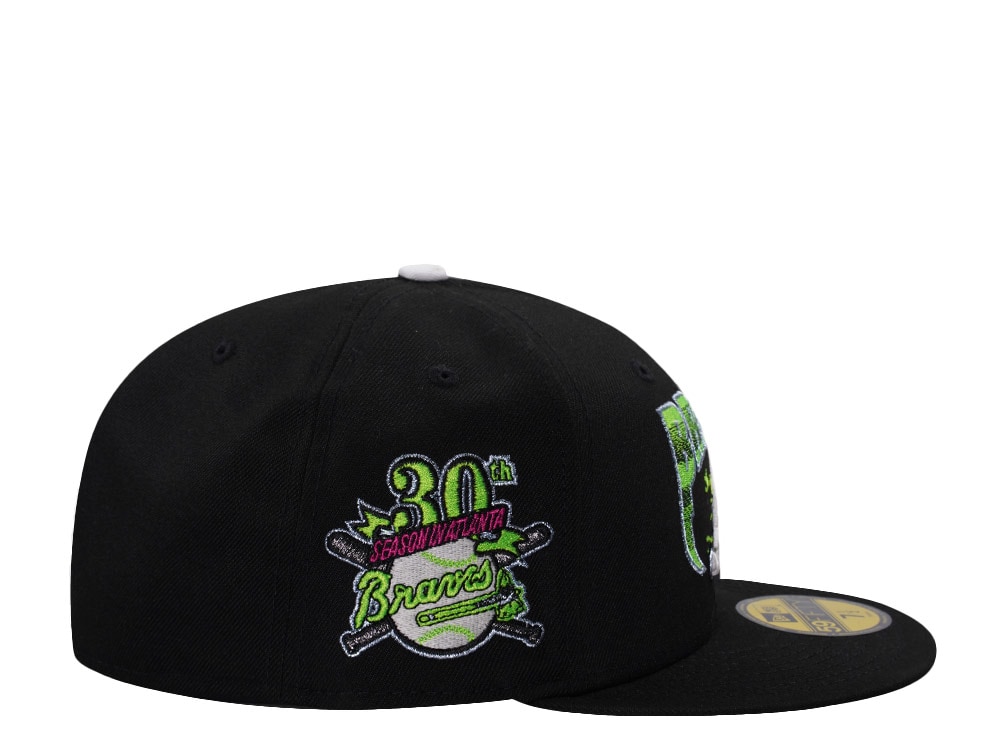 New Era Atlanta Braves 30th Anniversary Black Prime Edition 59Fifty Fitted Cap