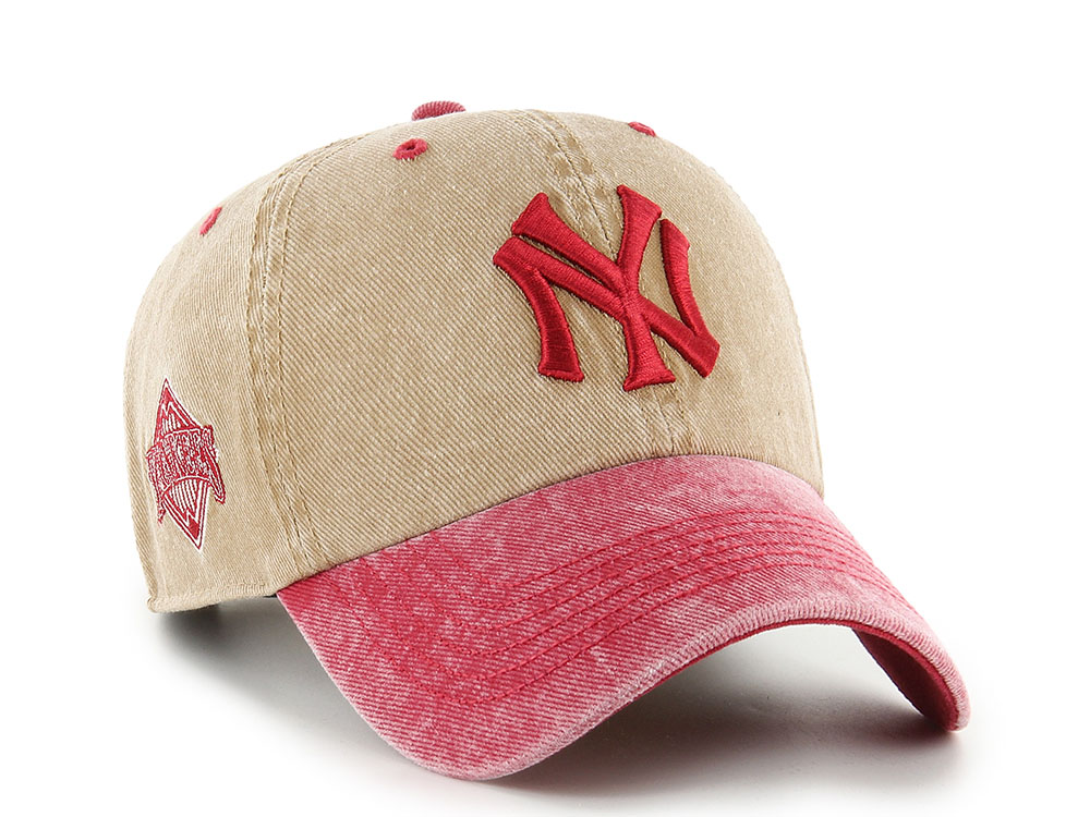 47Brand New York Yankees Cooperstown Khaki Eldin Edition Clean Up Strapback Cap