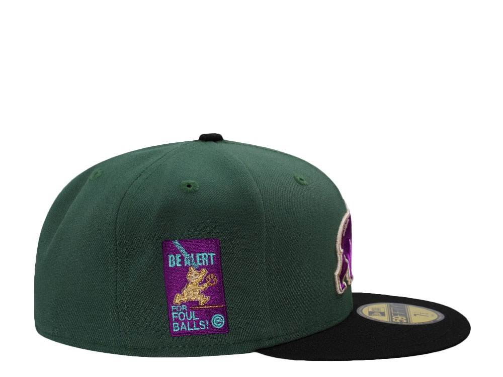 New Era Chicago Cubs Be Alert Dark Green Two Tone Edition 59Fifty Fitted Cap