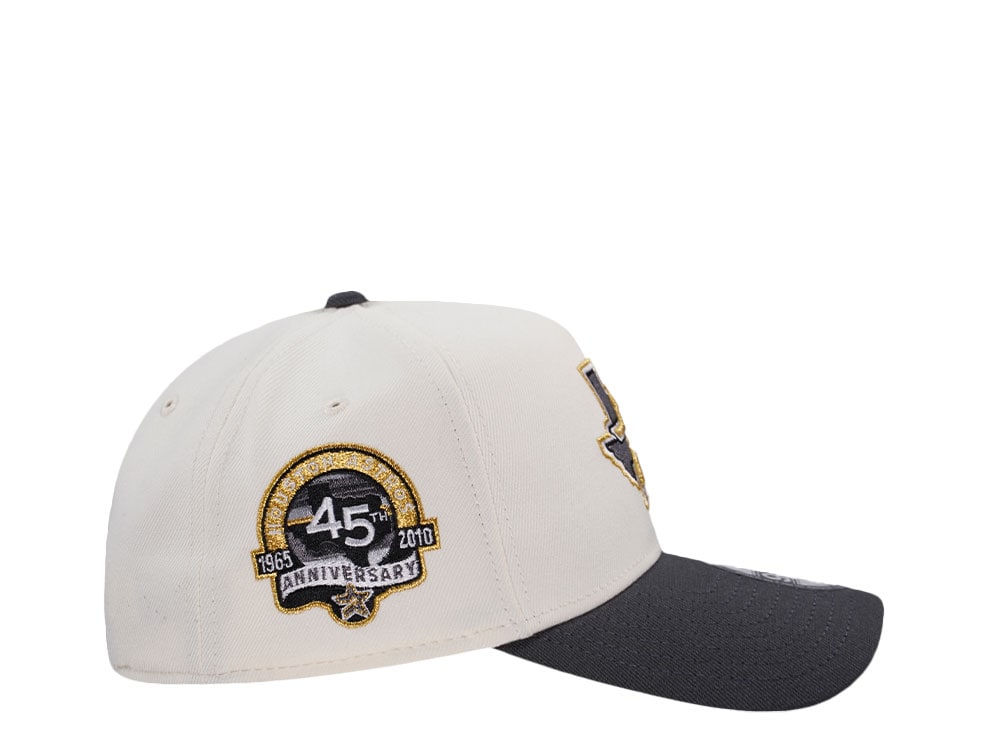 New Era Houston Astros 45th Anniversary Chrome Concrete Two Tone Edition 9Forty A Frame Snapback Cap