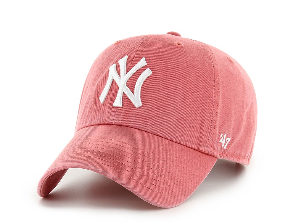 47 Brand New York Yankees Coral Edition Clean Up Strapback Cap