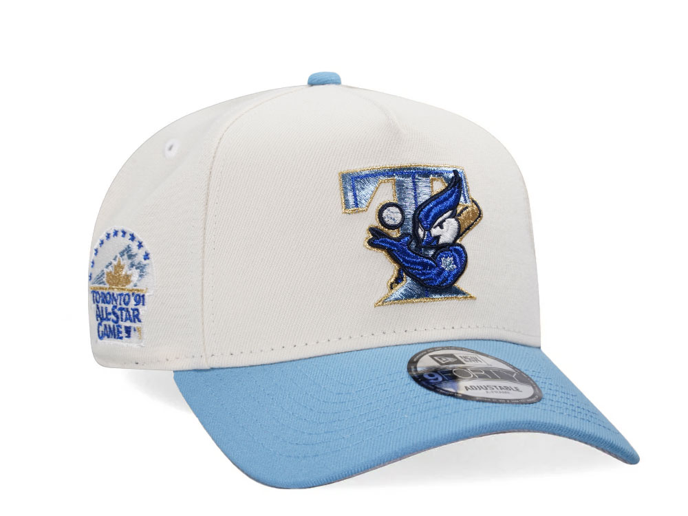 New Era Toronto Blue Jays All Star Game 1991 Vegas Ice Two Tone Edition 9Forty A Frame Snapback Cap
