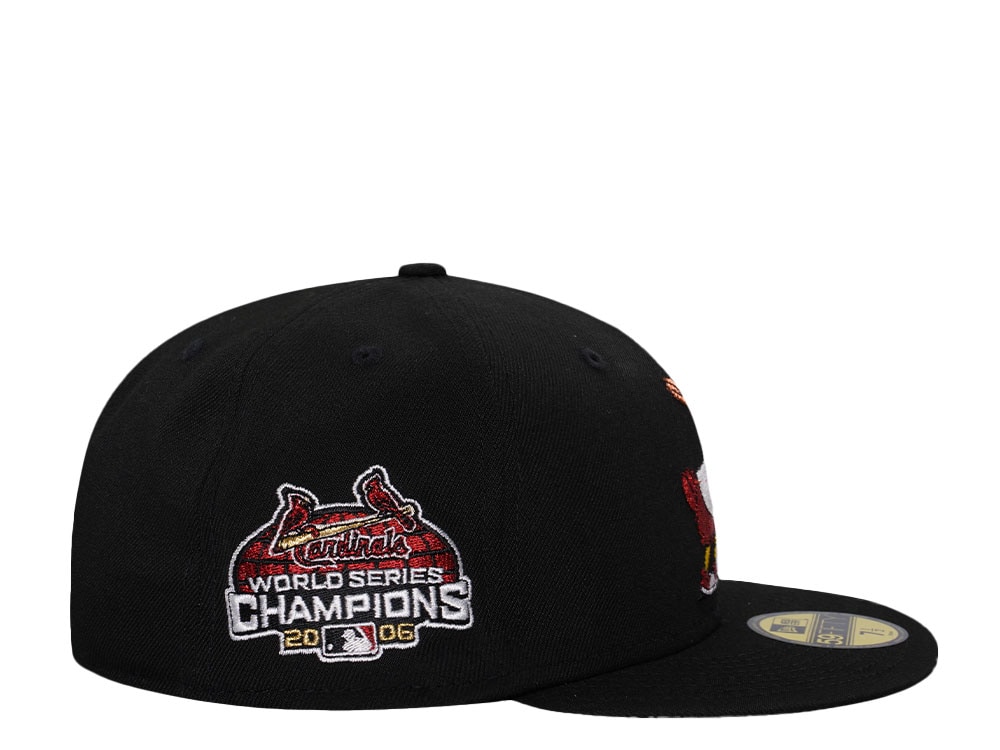 New Era St. Louis Cardinals World Series Champions 2006 Black Prime Edition 59Fifty Fitted Cap