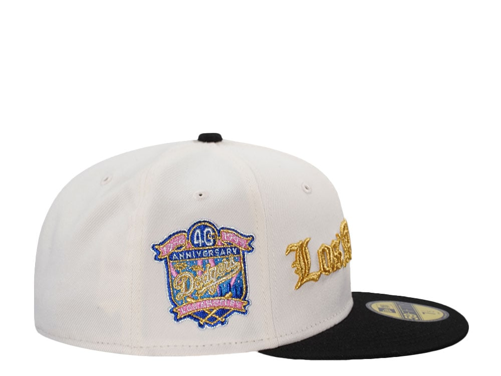 New Era Los Angeles Dodgers 40th Anniversary Script Chrome Two Tone Edition 59Fifty Fitted Cap