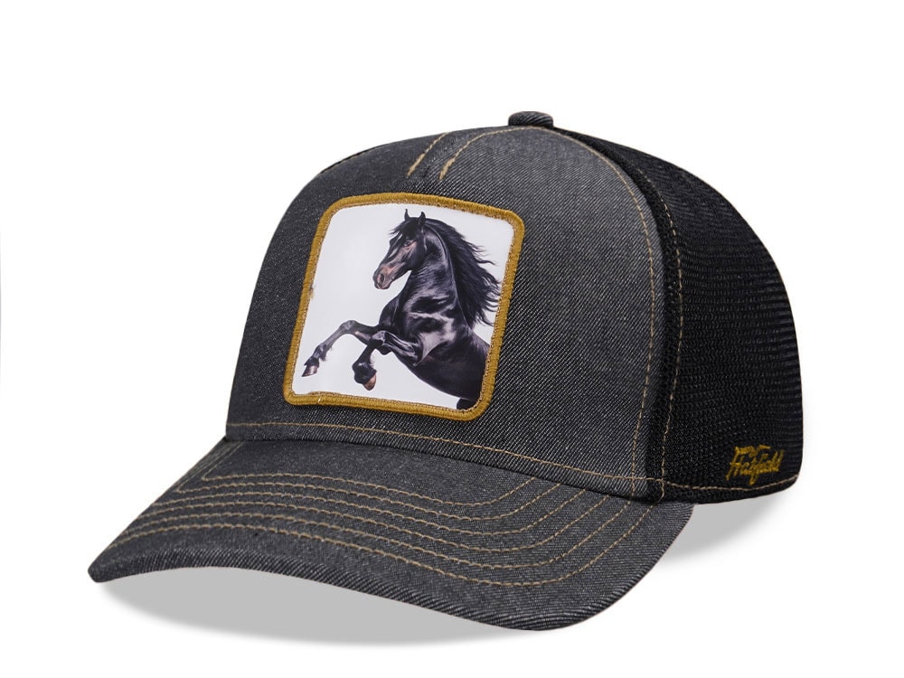 Hatfield Stallion Black Trucker Snapback Cap