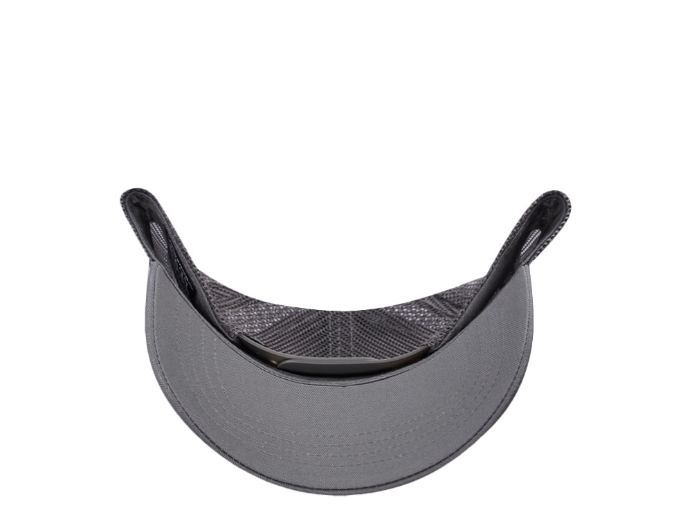 Von Dutch Rubber Logo Gray Edition Trucker Snapback Cap