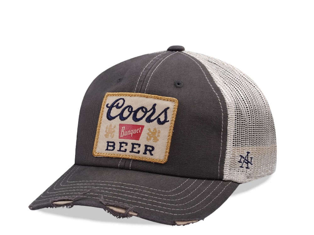 American Needle Miller High Life Charcoal Orville Edition Trucker Snapback Cap