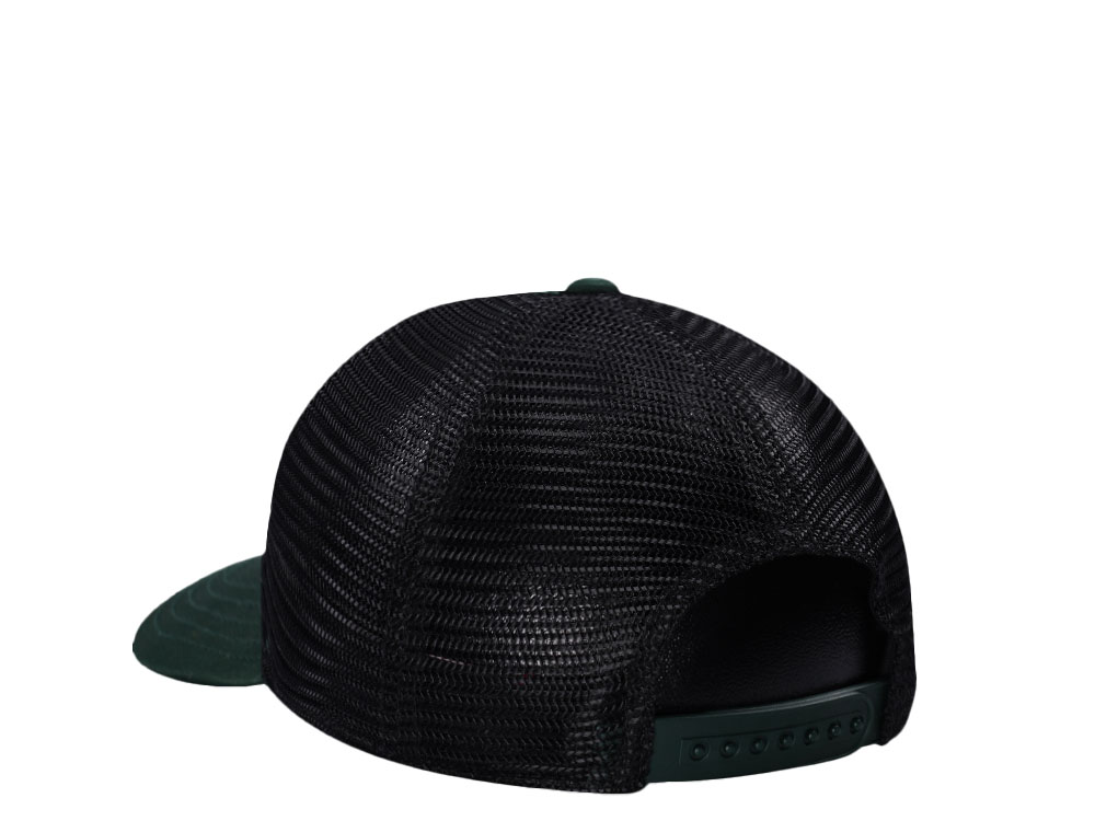American Needle Smokey Bear Valin Dark Green Trucker Snapback Cap