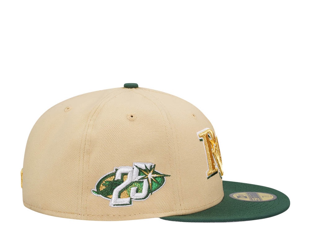 New Era Tampa Bay Rays 25th Anniversary Vegas Gold Two Tone Edition 59Fifty Fitted Cap