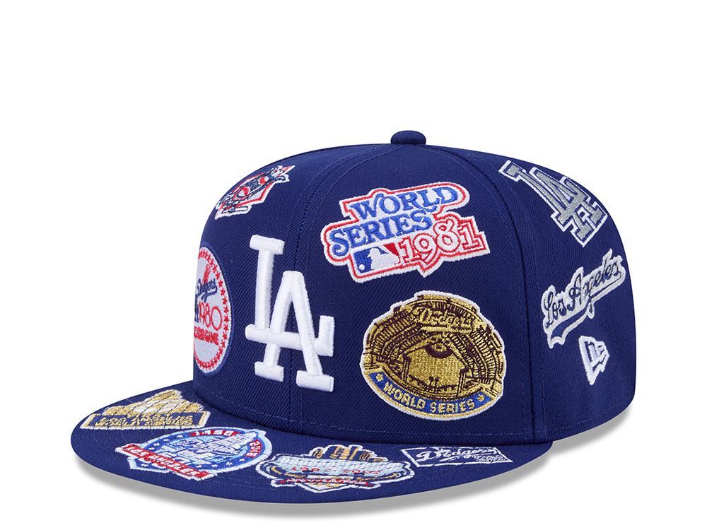 New Era Los Angeles Dodgers All Over Blue Edition 59Fifty Fitted Cap