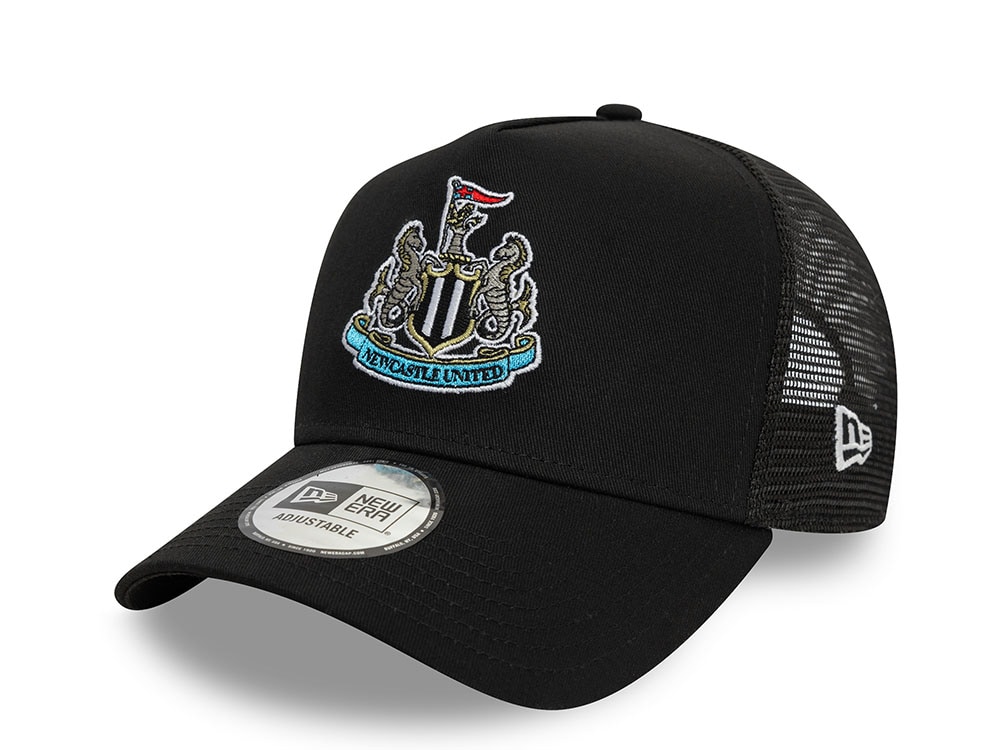 New Era Newcastle United Fc Core Black Prime Edition 9Forty A Frame Trucker Snapback Cap