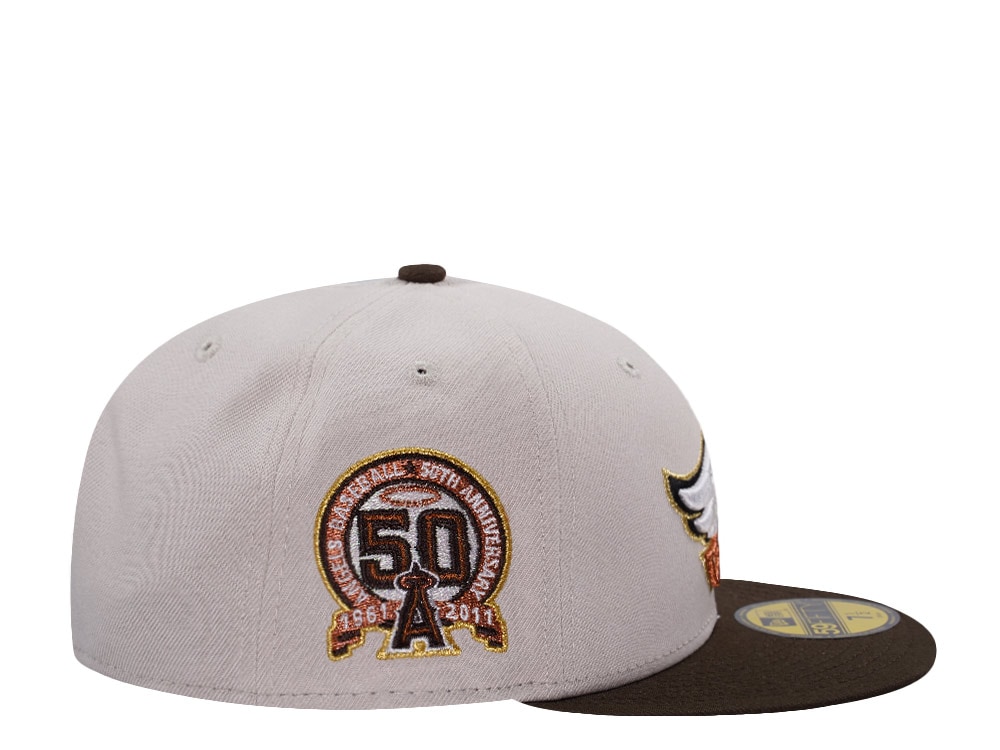 New Era Anaheim Angels 50th Anniversary Stone Two Tone Edition 59Fifty Fitted Cap