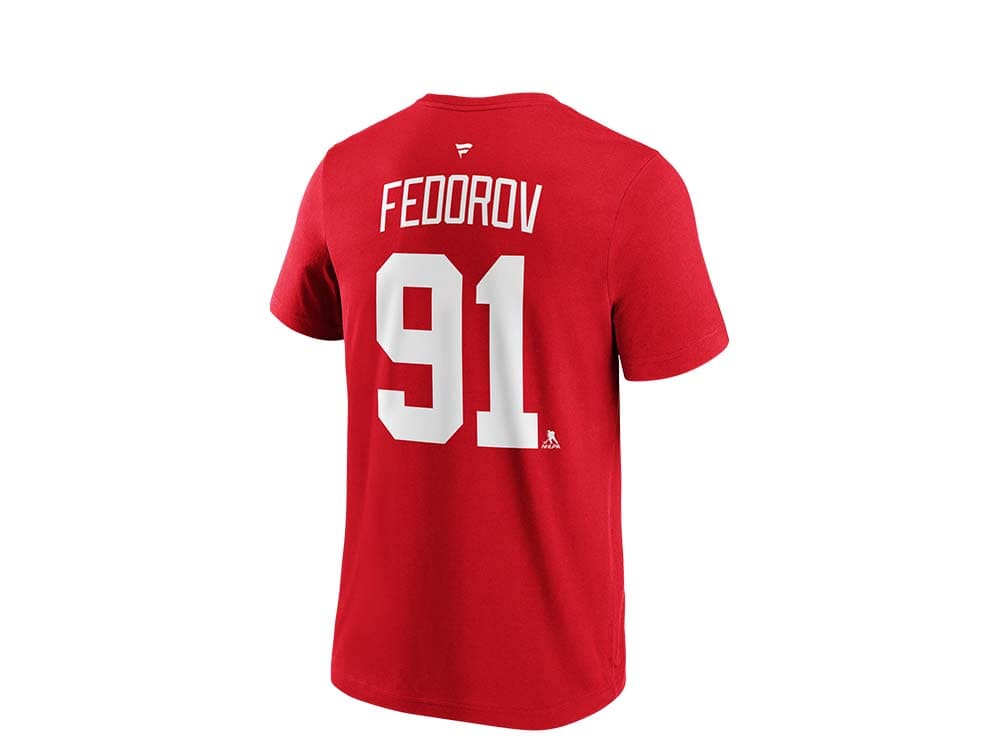 Fanatics Detroit Red Wings Sergei Fedorov Name & Number T-Shirt