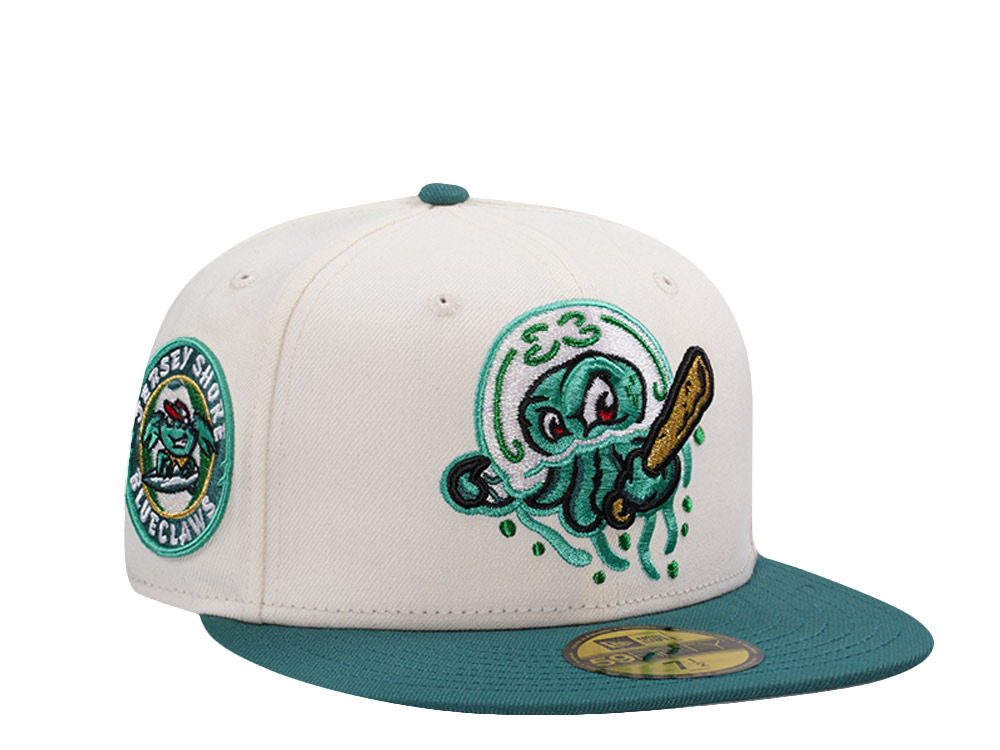New Era Lakewood Blueclaws Copa Metallic Chrome Two Tone Edition 59Fifty Fitted Cap