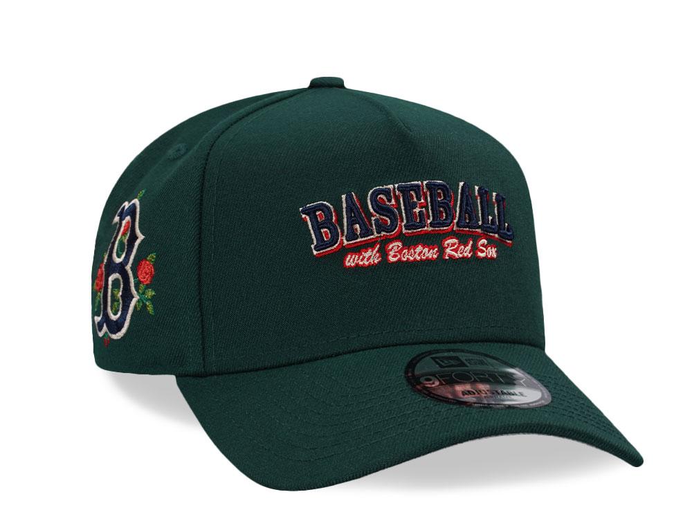 New Era Boston Red Sox Dark Green Prime Edition 9Forty A Frame Snapback Cap