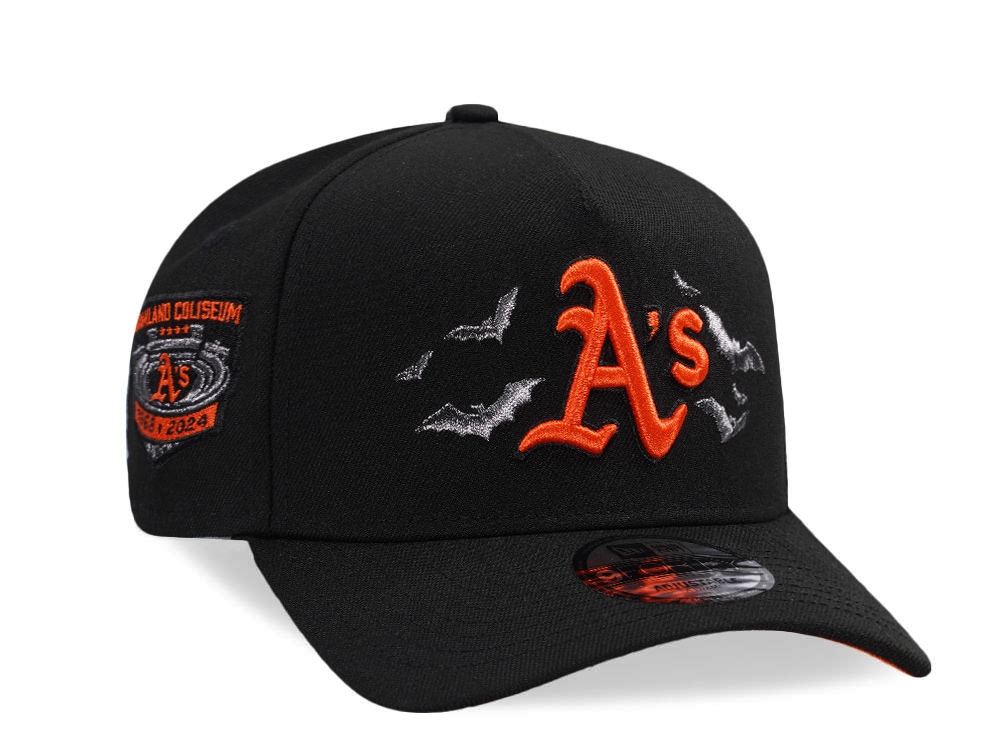 New Era Oakland Athletics Coliseum Bats Horror Edition 9Forty A Frame Snapback Cap