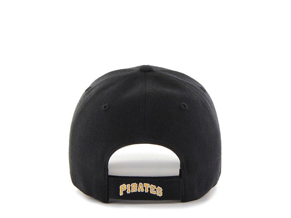 47Brand Pittsburgh Pirates Black and Yellow Classic Strapback Cap