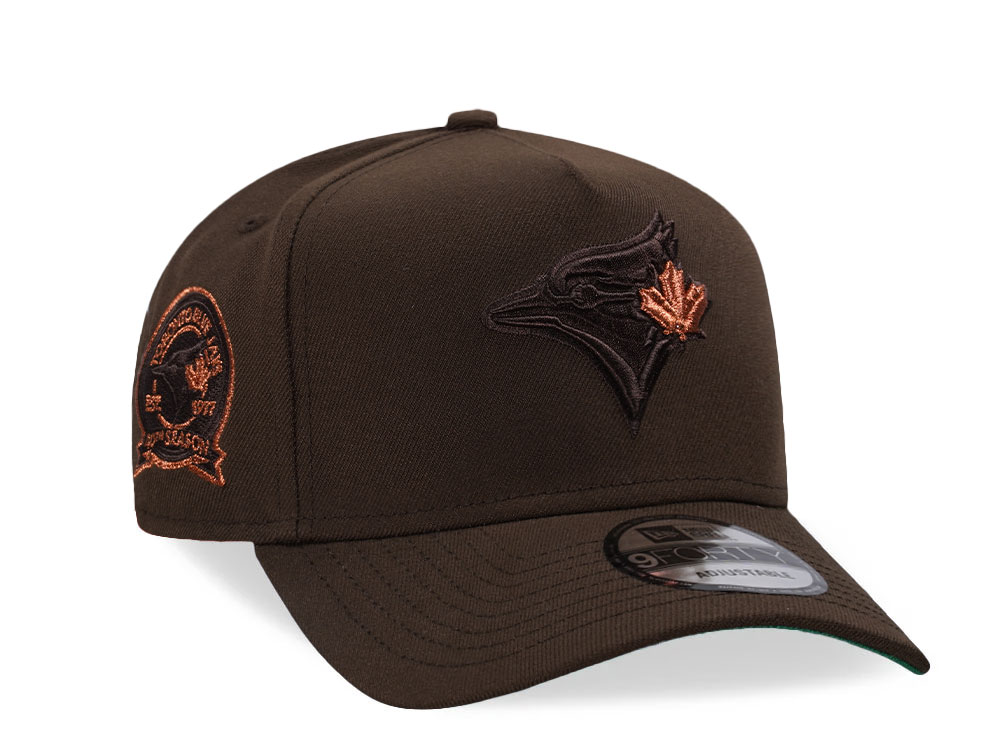 New Era Toronto Blue Jays 40th Season Brown Copper 9Forty A Frame Snapback Cap