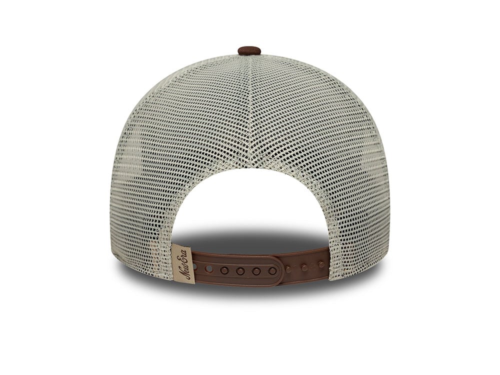 New Era Patch Brown Edition 9Forty A Frame Trucker Snapback Cap