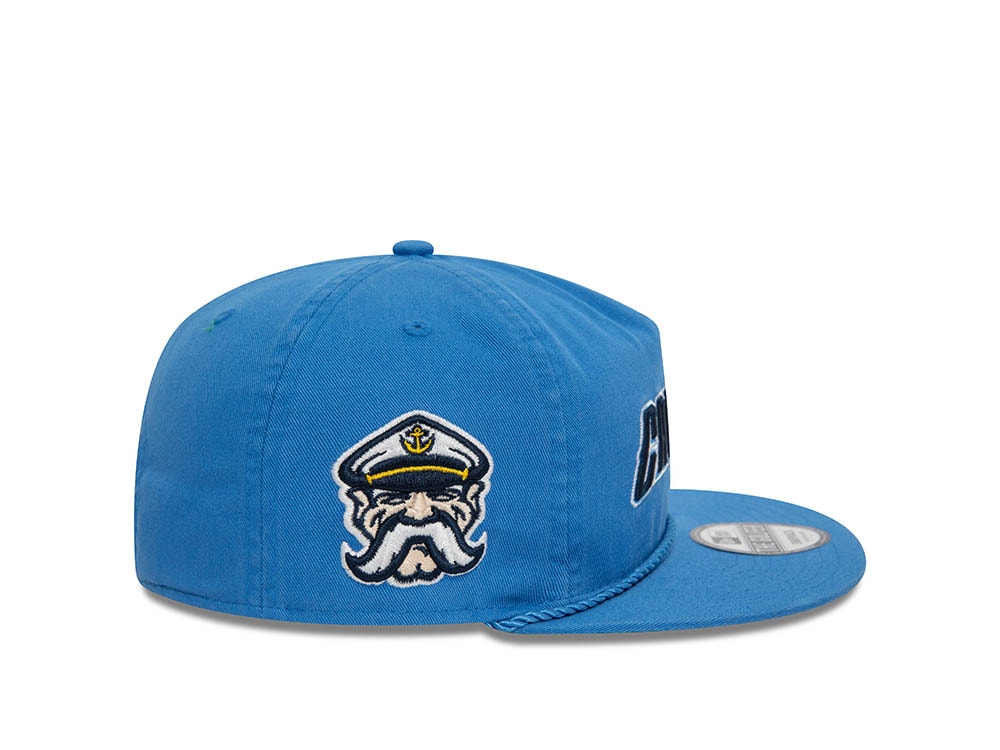 New Era Lake County Captains Blue A Frame Golfer Snapback Cap