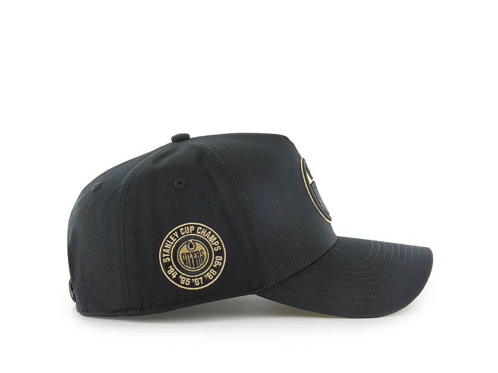 47Brand Edmonton Oilers Vintage Stanley Black Sure Shot Edition MVP Snapback Cap