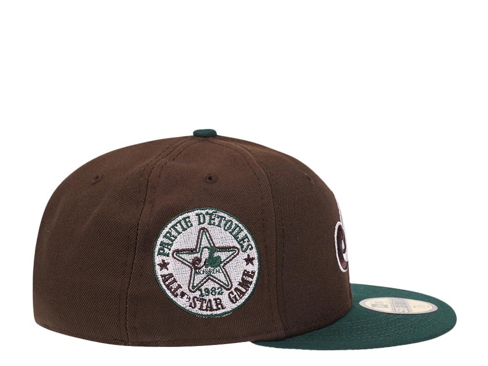 New Era Montreal Expos Brown All Star Game 1982 Forest Pink Edition 59Fifty Fitted Cap