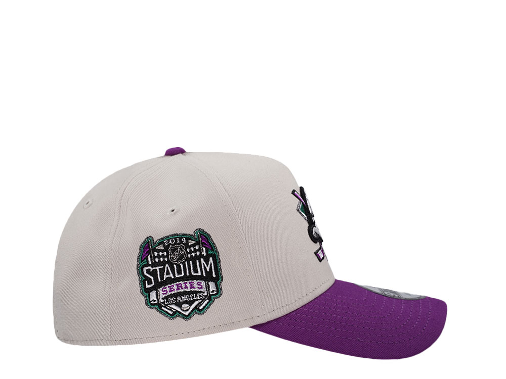 New Era Anaheim Ducks Stadium Series 2014 Stone Grape Two Tone Edition 9Forty A Frame Snapback Cap
