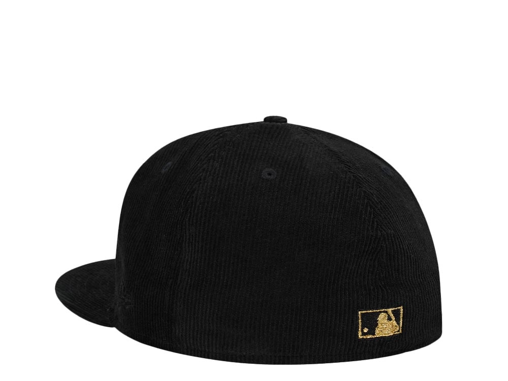 New Era Chicago Cubs All Star Game 1990 Corduroy Black Gold Edition 59Fifty Fitted Cap