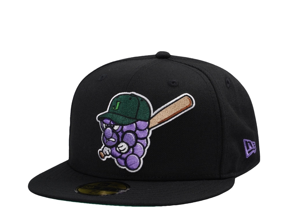 New Era Jamestown Jammers Wool Black Throwback Edition 59Fifty Fitted Cap