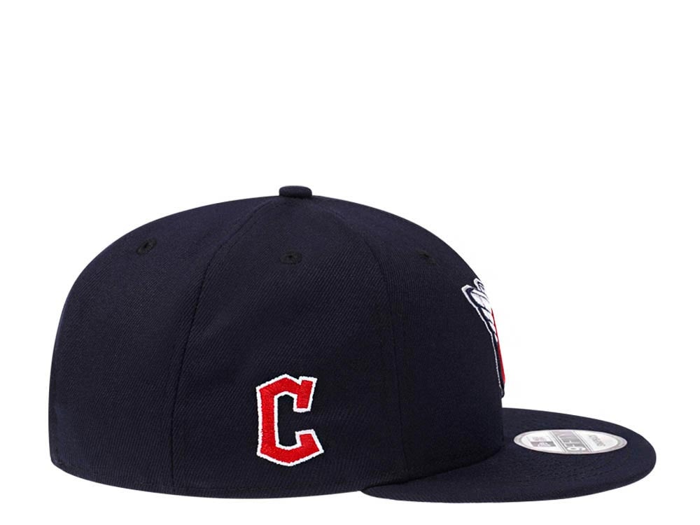 New Era Cleveland Guardians Navy Classic Edition 9Fifty Snapback Cap