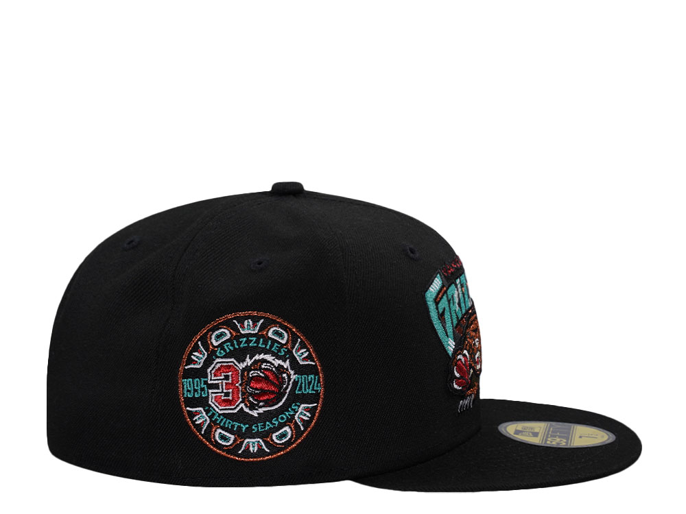 New Era Memphis Grizzlies 30 Season Black Prime Edition 59Fifty Fitted Cap