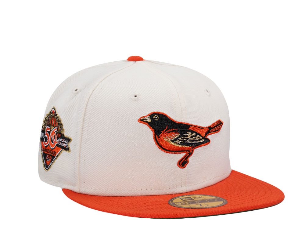 New Era Baltimore Orioles 50th Anniversary Chrome Two Tone Edition 59Fifty Fitted Cap