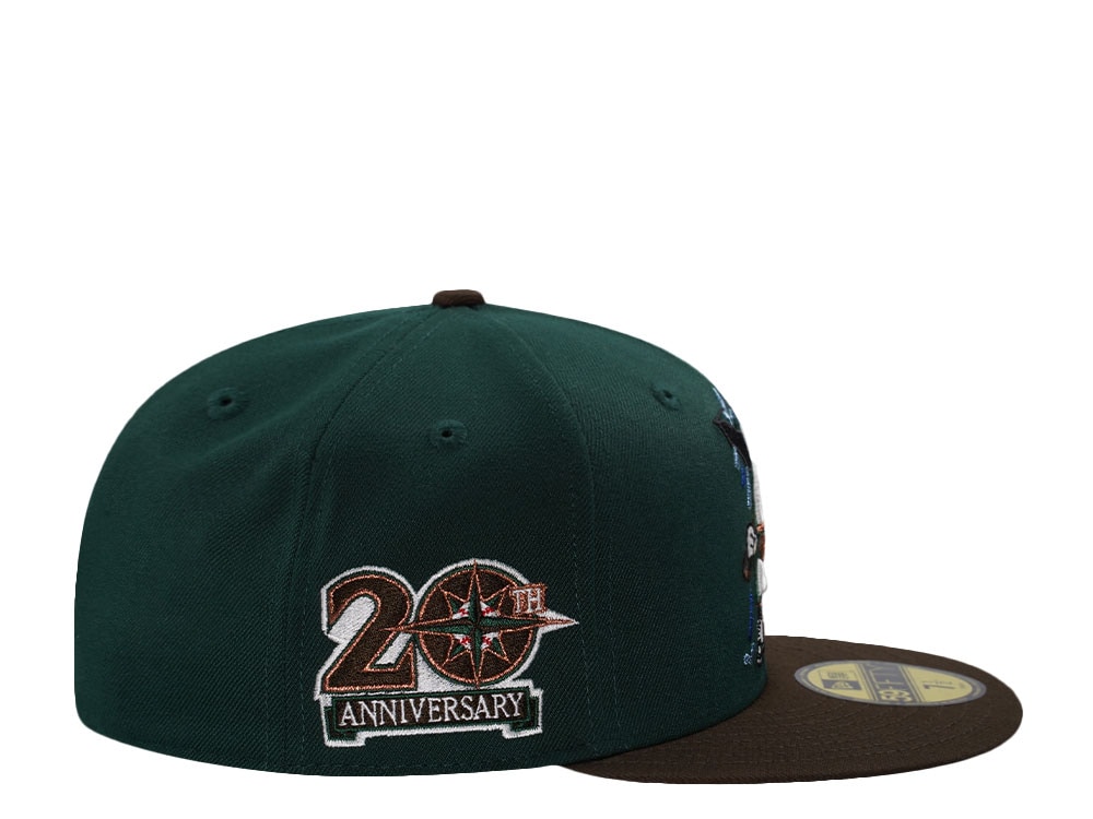 New Era Seattle Mariners 20th Anniversary Dark Green Two Tone Edition 59Fifty Fitted Cap