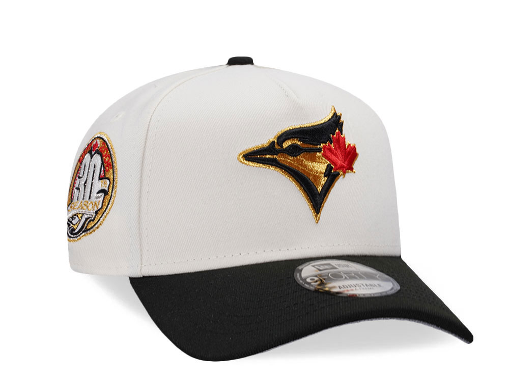 New Era Toronto Blue Jays 30th Anniversary Chrome Black Two Tone Edition 9Forty A Frame Snapback Cap