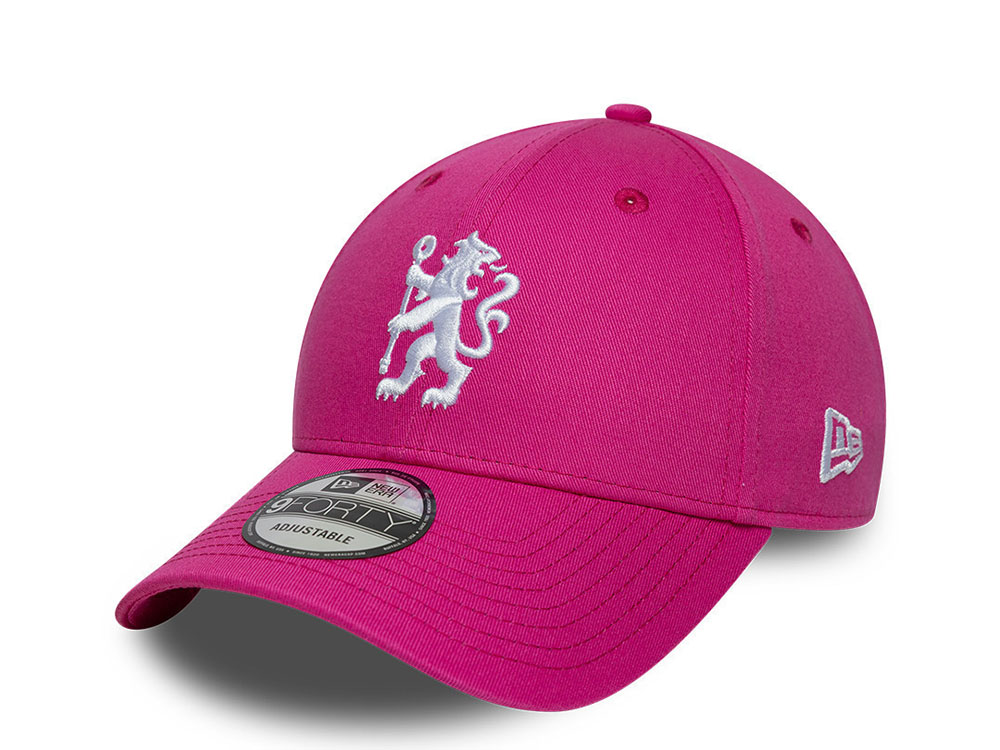 New Era Chelsea Fc Lion Crest Pink 9Forty Snapback Cap