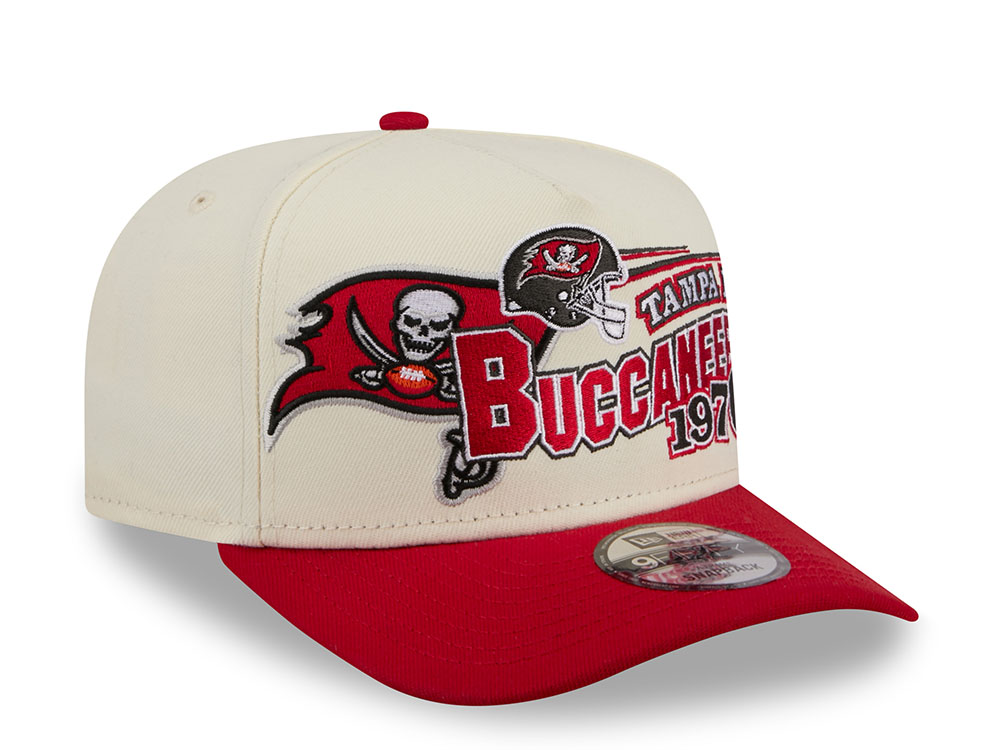New Era Tampa Bay Buccaneers 1975 Classic Chrome Edition 9Fifty A Frame Snapback Cap