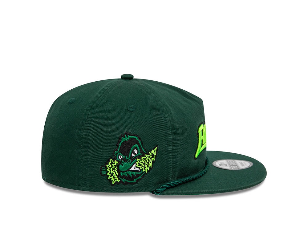 New Era Eugene Emeralds Dark Green A Frame Golfer Snapback Cap